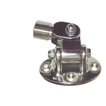 Montaje Rotativo / Acero Inoxidable / Base Ovalada / Rosca 1"-14 Macho / 4 Orificios 5/16" / 3" x 1 1/2" (76.2 mm x 38.1 mm) entre Centros
