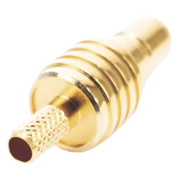 Conector SMB Hembra / Anillo Plegable / RG-174/U, 8216, M17RG-316 / Bronce Niquelado / Contacto Oro