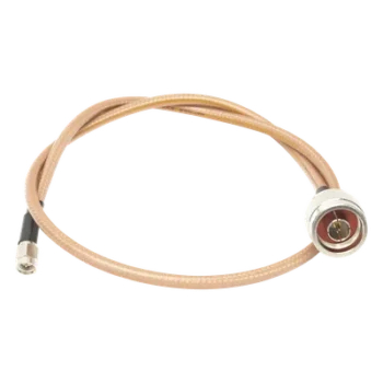 Cable de 60 cm tipo RG-142/U con conectores N Macho y SMA Macho (Hasta 8 GHz).