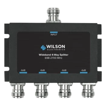 Divisor de 4 salidas, 50 Ohm, 700-2700MHz conector N-Hembra