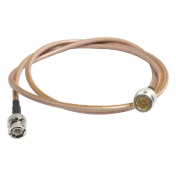 Jumper Fabricado con Cable RG-142 conectores BNC/N Hembra de 110 cm.