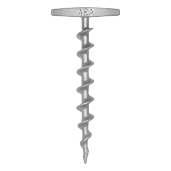 Ancla Tornillo RE-USABLE de 9” (23 cm) de Largo con Maneral de 4” (10 cm). No requiere Herramientas.