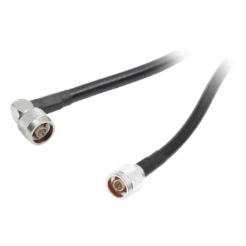 Jumper con Cable LMR400 con Conectores N Macho / N Macho Angulo Recto, de 1.2 metros.