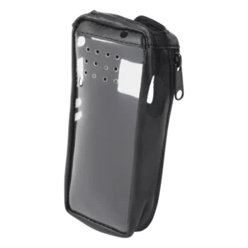 Funda de Radio Portátil / Piel Vacuno Reforzada / Ventana de Mica Industrial / Cierre Metálico Lateral / 53 x 136 x 38.9 mm