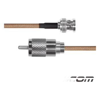 Cable RG-142/U, con conectores BNC Macho / UHF Macho.