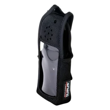 Funda Protectora / Nylon Resistente / Lazo para Cinto / Capuchón con Broches / Visor Frontal Transparente / Compatible con Radios Portátiles ICOM