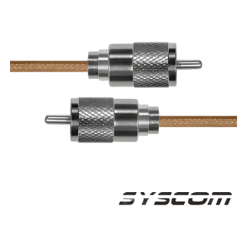 Cable Coaxial RG-142/U de 60 cm, con conectores UHF Macho a UHF Macho (PL-259).
