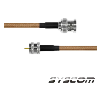 Cable RG142 con conectores BNC MACHO/MINI UHF MACHO.