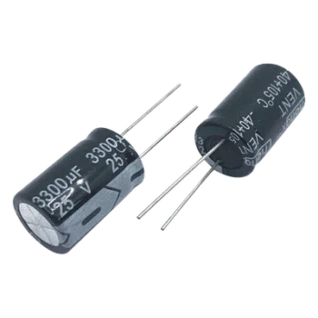 Capacitor Electrolítico Radial / 3300 µF / 25 Vcc / 105 °C / 18 x 25 mm