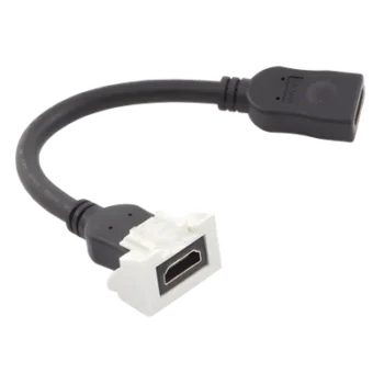 Adaptador HDMI / Pigtail Hembra-Hembra / 4K UHD / HDMI 2.0 / Faceplate 2 Salidas / 0.61 m (2 ft) / Blanco