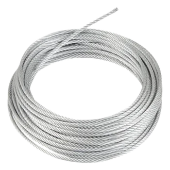 Rollo o carrete de 50 Metros de Retenida de 1/8" de Alta Resistencia, Galvanizado clase A.