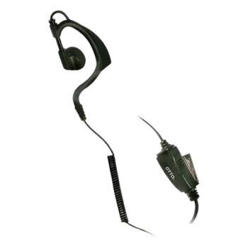 Kit de Micrófono-Audífono en forma de gancho para KENWOOD NX-200/300/410, TK-480/2180/3180