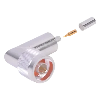 Conector N macho en A/R de anillo plegable para cable RG-58/U.