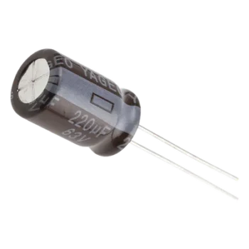 Capacitor Electrolítico Radial / 220 µF / 63 Vcc / 105 °C / 10 x 15 mm