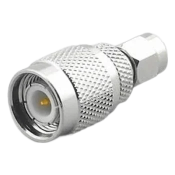Adaptador en Línea, de Conector SMA Macho a TNC Macho, Níquel/ Oro/ Teflón.