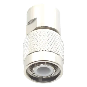 Conector TNC Macho de Rosca para Cables RG-8/X, LMR-240, Níquel/ Oro/ Teflón.