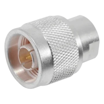 Adaptador UNIDAPT Hembra a N Macho. Plata-Oro-Teflón.