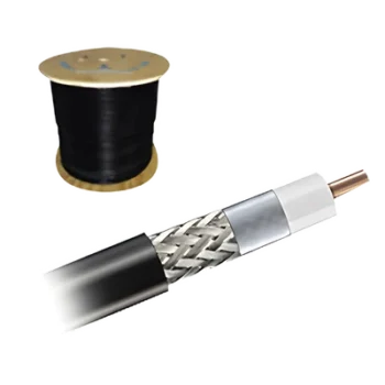 Cable coaxial CNT-195-FR con malla de cobre estañada, 50 Ohms