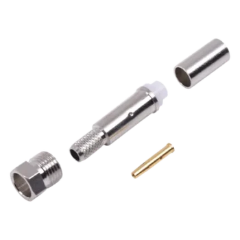 Conector FME Hembra de Anillo Plegable para Cable RG-58/U, Níquel/ Oro/ Teflón.