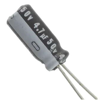 Capacitor Electrolítico / 4.7 µF / 50 Vcc / Radial / 105 °C / 5 x 11.7 mm