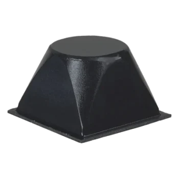 Base Cuadrada Cónica Negra de Poliuretano, 20.5 x 20.5 x 13 mm.