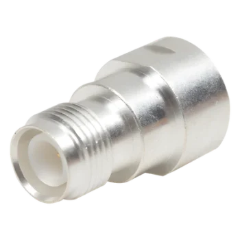 Adaptador UNIDAPT Hembra a TNC Hembra Inverso. Plata / Oro / Teflón.