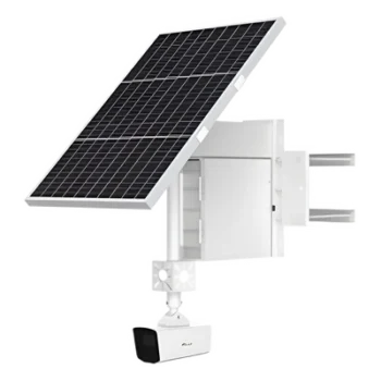 Cámara Solar 4G con IA LPR / 4 Megapixel / Visión Nocturna 20 m (65.6 ft) / Batería 9 Días / IP67 / Montaje para Poste