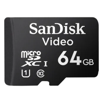 Memoria microSD / 64GB / Alta Resistencia / Videovigilancia / Clase 10 / -25°C a 85°C / 32 TBW