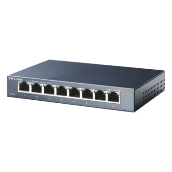 Switch Gigabit / 8 Puertos 10/100/1000 Mbps / 11.9 Mpps / No Administrable / Escritorio o Bastidor