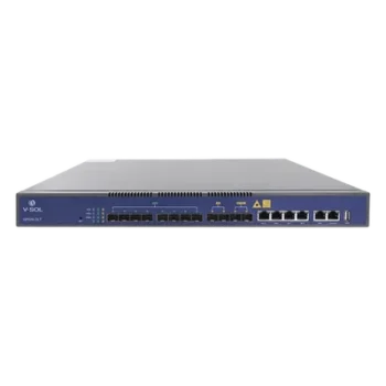 OLT GPON / 8 Puertos PON / 4 GE + 2 SFP + 2 SFP+ Uplink / 1,024 ONUs / 20 km / 1.45 ft Rack