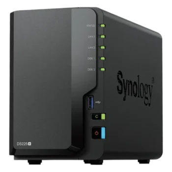NAS de 2 Bahías / Rendimiento 282/217 MB/s / Conectividad 2.5GbE y 1GbE / CPU Intel Celeron J4125 / RAM Expandible a 6 GB / Hasta 40 TB / USB 3.2 Gen 1