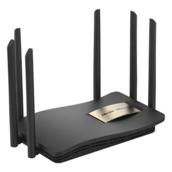 Router Inalámbrico / Wi-Fi 5 / Dual Band 2.4 y 5 GHz / 4 Puertos Gigabit / 6 Antenas 6 dBi / 1,267 Mbps / 96 Usuarios Concurrentes
