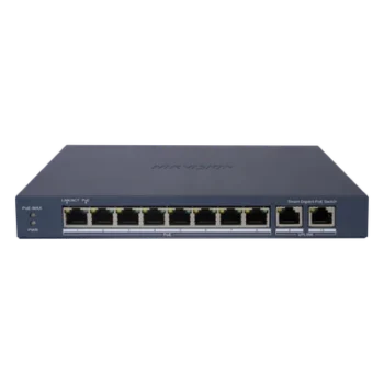 Switch PoE+ Administrable / 8 Puertos Gigabit PoE+ / 2 Puertos Uplink Gigabit / PoE Extendido 300 m (984.3 ft) / 110 W / Gestión en Nube