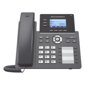 Teléfono IP Carrier-Grade / 3 Líneas SIP / 6 Cuentas / 10 Botones BLF / Gigabit PoE / Codecs Opus / IPv4/IPv6 / Gestión en la Nube