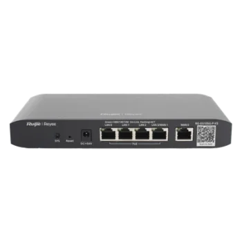 Router Balanceador SD-WAN / 4 Puertos PoE+ / 600 Mbps / 100 Usuarios Concurrentes / 2 Líneas ISP / 54 Watts