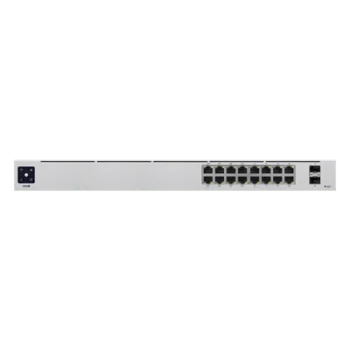 Switch PoE Administrable / 16 Puertos Gigabit / 8 Puertos PoE 802.3af/at / 2 SFP 1G / 42W / 1U Rack / 1.43 x 7.87 x 17.42 pulgadas
