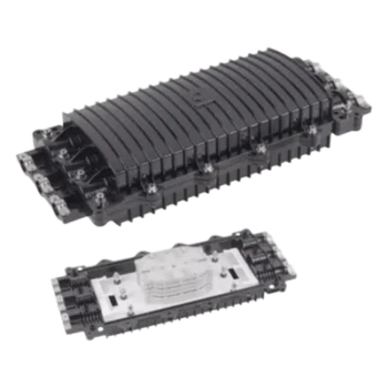 Caja de Distribución de Fibra Óptica Horizontal / 96 Empalmes / IP68 / 3 Puertos / 7-15 mm