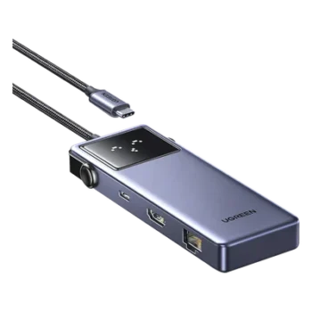 Hub USB-C 7 en 1 / HDMI 4K 60Hz / 2x USB-A 3.0 + USB-C 3.0 + USB-A 2.0 / Gigabit Ethernet / PD 100W / Cable 20 cm (0.66 ft)