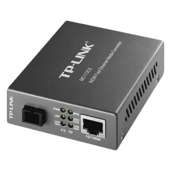 Convertidor de Medios WDM / Fibra Monomodo SC / 20 km (12.4 mi) / 10/100 Mbps / Longitud de Onda 1310/1550 nm / Plug and Play