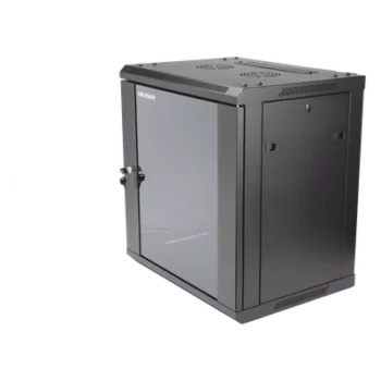 Gabinete de Pared y Piso / 12U Rack 19" / Cristal Templado / Carga 40 kg / Laterales Desmontables / 600 x 635 x 450 mm (23.6 x 25 x 17.7 in)