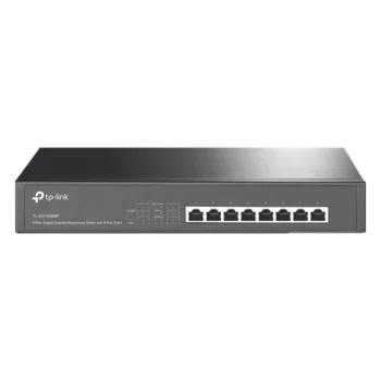 Switch PoE+ / 8 Puertos Gigabit / 126W Total / 30W por Puerto / Escritorio o Rack