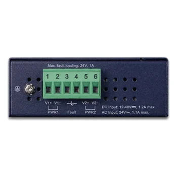 Switch Industrial Administrable / 8 Puertos Gigabit / Capa 2 / Doble Alimentación Redundante / Temperatura -40 a 75°C / Alarma por Relé