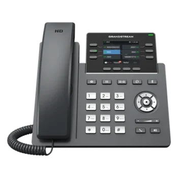 Teléfono IP / 6 Líneas SIP / Wi-Fi 6 Doble Banda / Bluetooth / 24 Teclas BLF Virtuales / Pantalla LCD 2.8" / 2 Puertos Gigabit