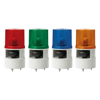 Baliza LED con Sirena / 5 Tonos 105 dB / 4 Patrones de Destello / IP65 / 110-220 VCA / -30°C a +50°C