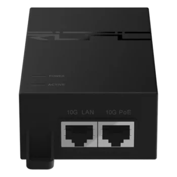 Inyector PoE / 56V / 1.08A / 60W / 2 Puertos Multi-Gigabit 10G / IEC C5 / Entrada 100-240V