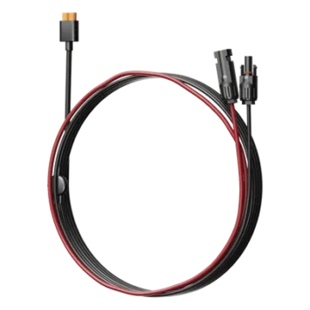 Cable Fotovoltaico / 2.5 m (8.2 ft) / 12 AWG / MC4 Macho-Hembra + XT60 / Negro