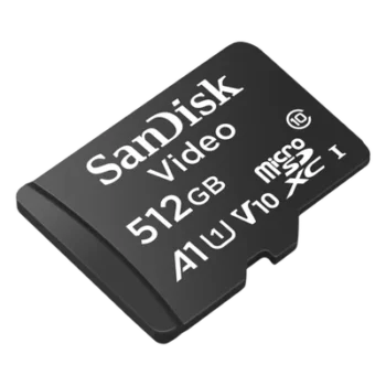 Memoria microSD / 512GB / Alta Resistencia / Clase 10 / -25°C a 85°C / 50MB/s escritura / 256 TBW