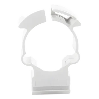 Soporte de Collar para Tubería / Diámetro 20 mm / PVC Autoextinguible / Libre de Halógenos / Montaje en Pared y Techo