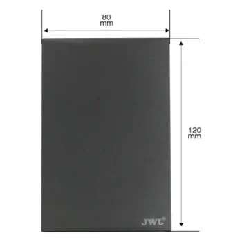 Placa de Policarbonato con Botón de Timbre / 127V~ 60Hz / 10A / Diseño Minimalista