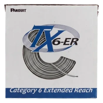 Cable UTP Cat6 / 22 AWG / CMR Riser / 305 m (1000 ft) / Rango Extendido 150 m / 250 MHz / Gris